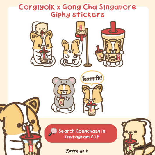 Corgiyolk x Gong Cha Singapore