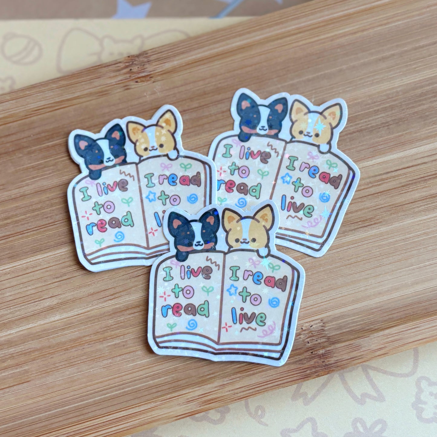 Live to read, Read to live Vinyl Sticker