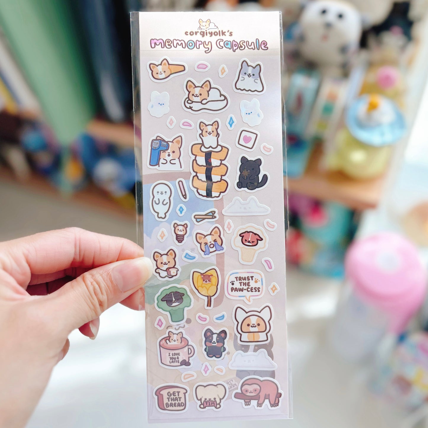 Corgiyolk’s Memory Capsule Sticker Sheet