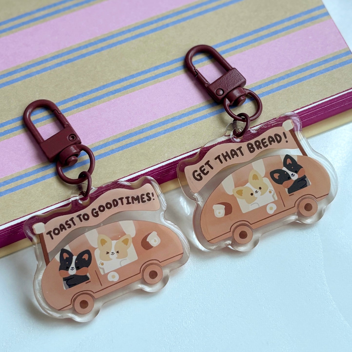 Bread Car Keychain