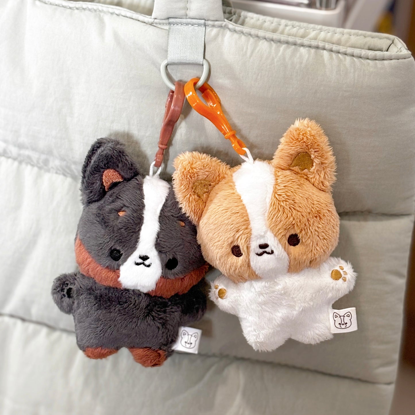 Corgi Siblings Plush Keychain Bundle
