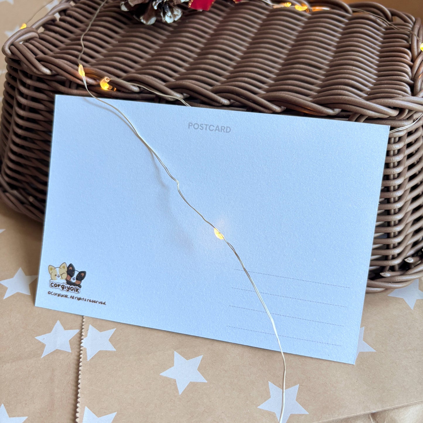 Merry Christmas Postcard Print