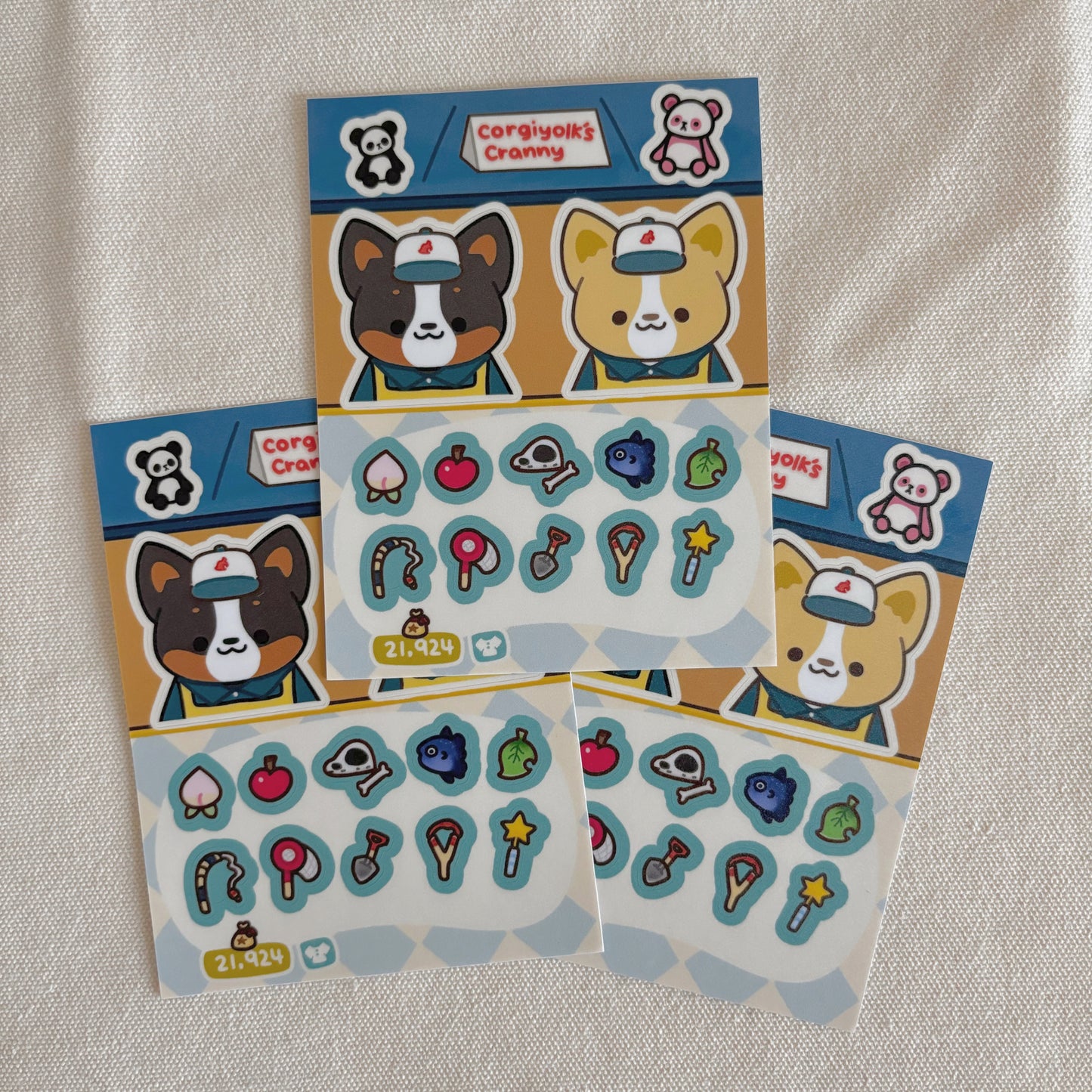 Corgiyolk’s Cranny Sticker Sheet