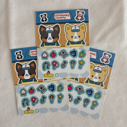 Corgiyolk’s Cranny Sticker Sheet
