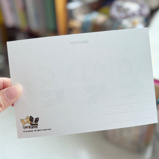 My Happy Place Reading Postcard Print