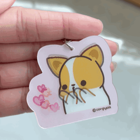 Corgiyolk Lenticular Acrylic Keychain Full Set