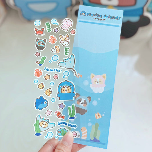 Marine Friends Sticker Sheet