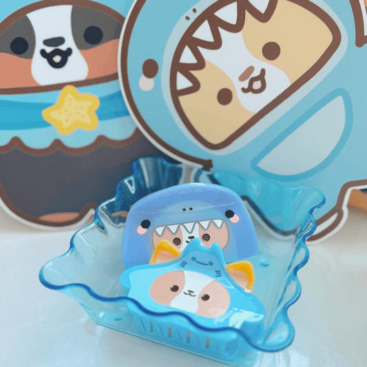 Sea Corgis Claw Clip Set