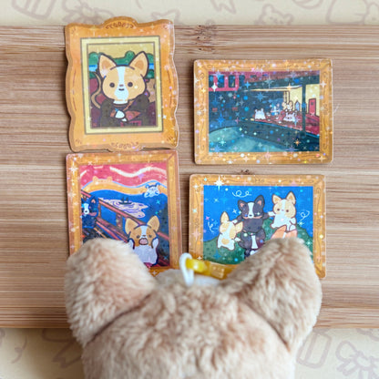 Corgiyolk's Famous Paintings Sticker Set