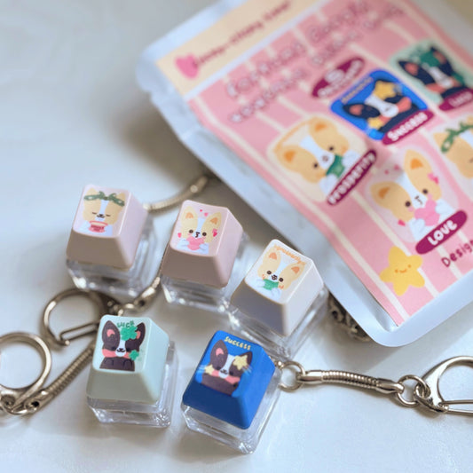 Fortune Corgis Keycap Blind Bag Keychains