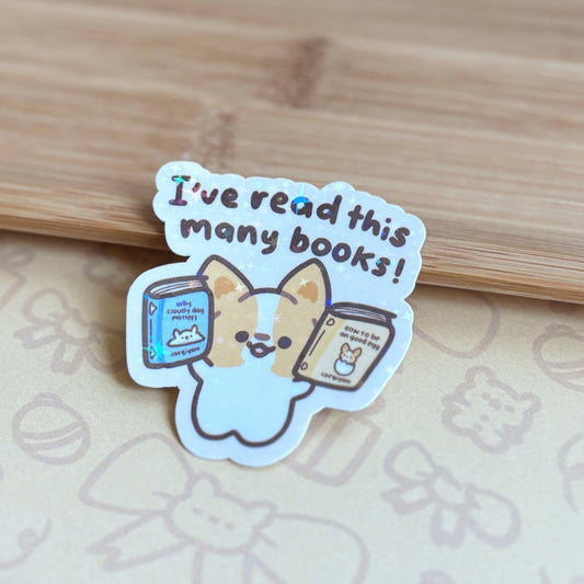 Read this many books Vinyl Sticker