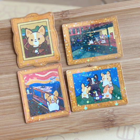 Corgiyolk's Famous Paintings Sticker Set