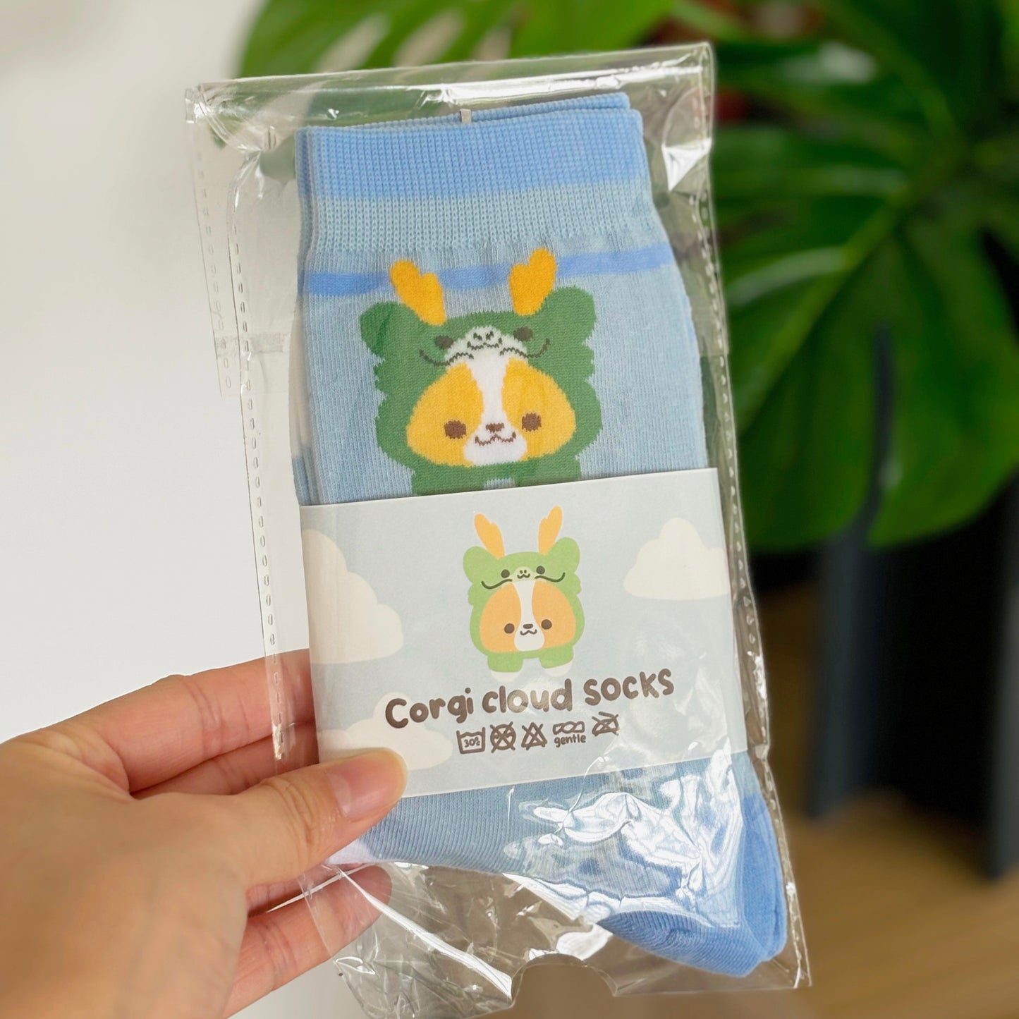 Corgi Cloud Socks