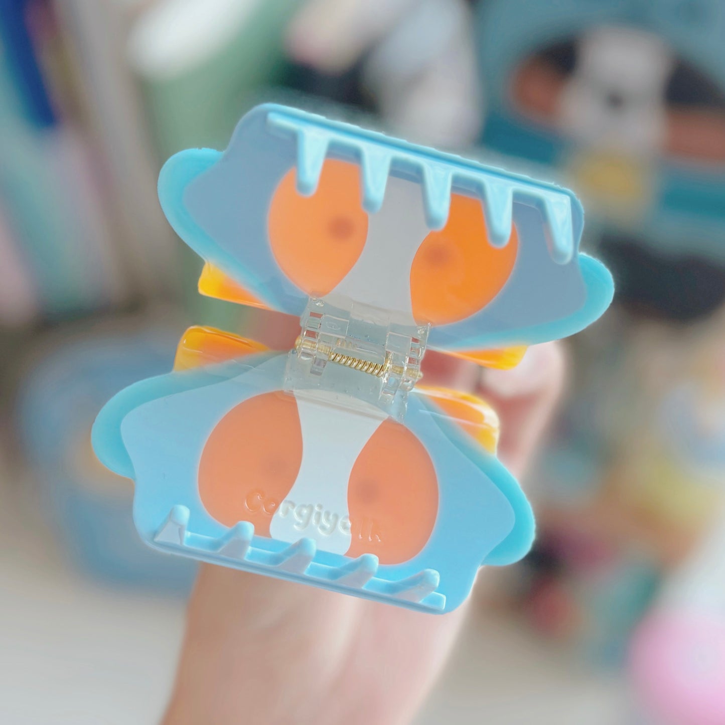 Sea Pancake Corgi Claw Clip