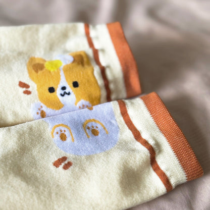 Pancake Corgi Socks