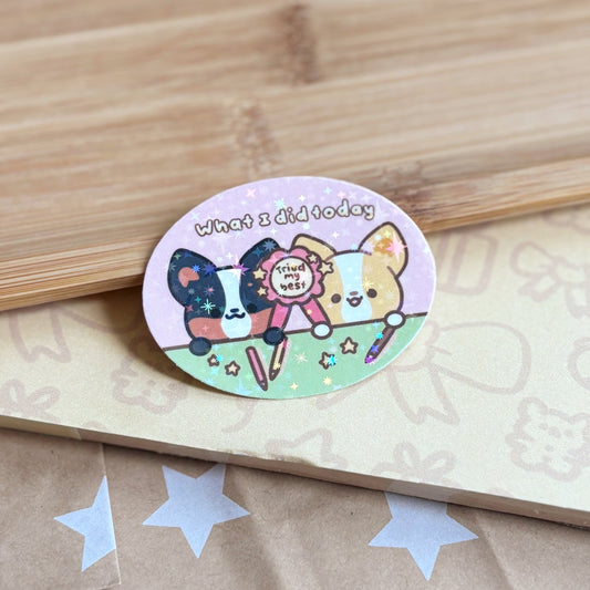 Tried my best sticker