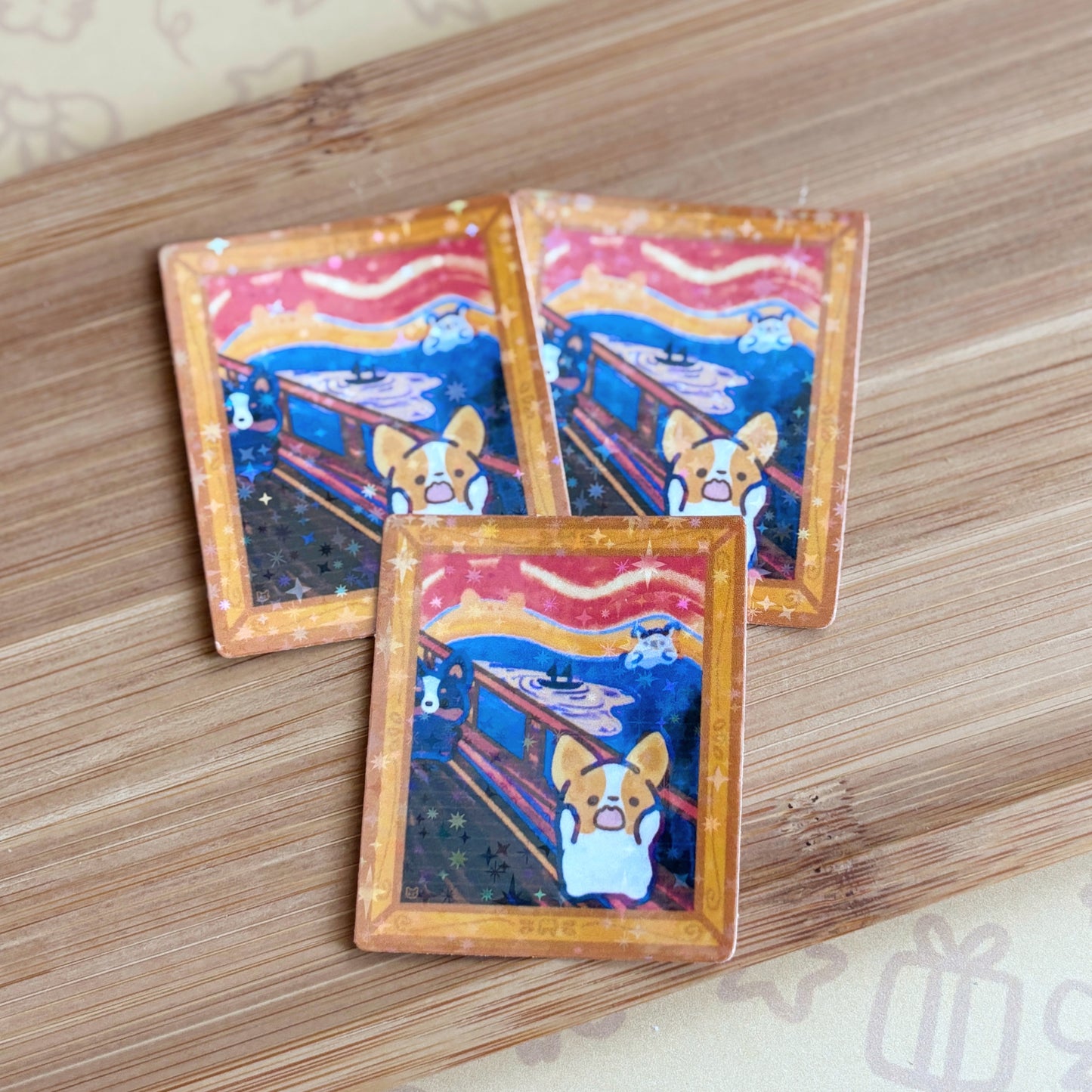 Corgiyolk's The Scream Painting sticker