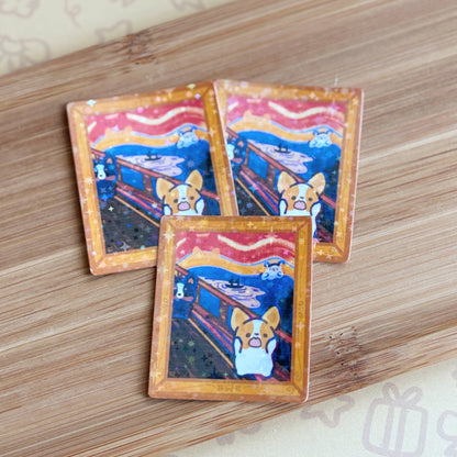 Corgiyolk's The Scream Painting sticker