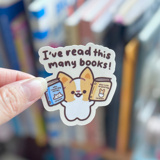 Read this many books Vinyl Sticker