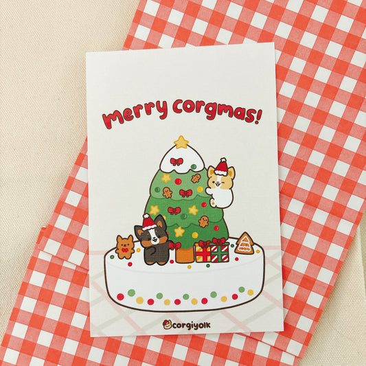 Merry Corgmas Art Print (Limited run)