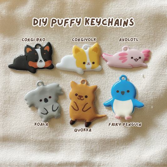 DIY Puffy Keychains