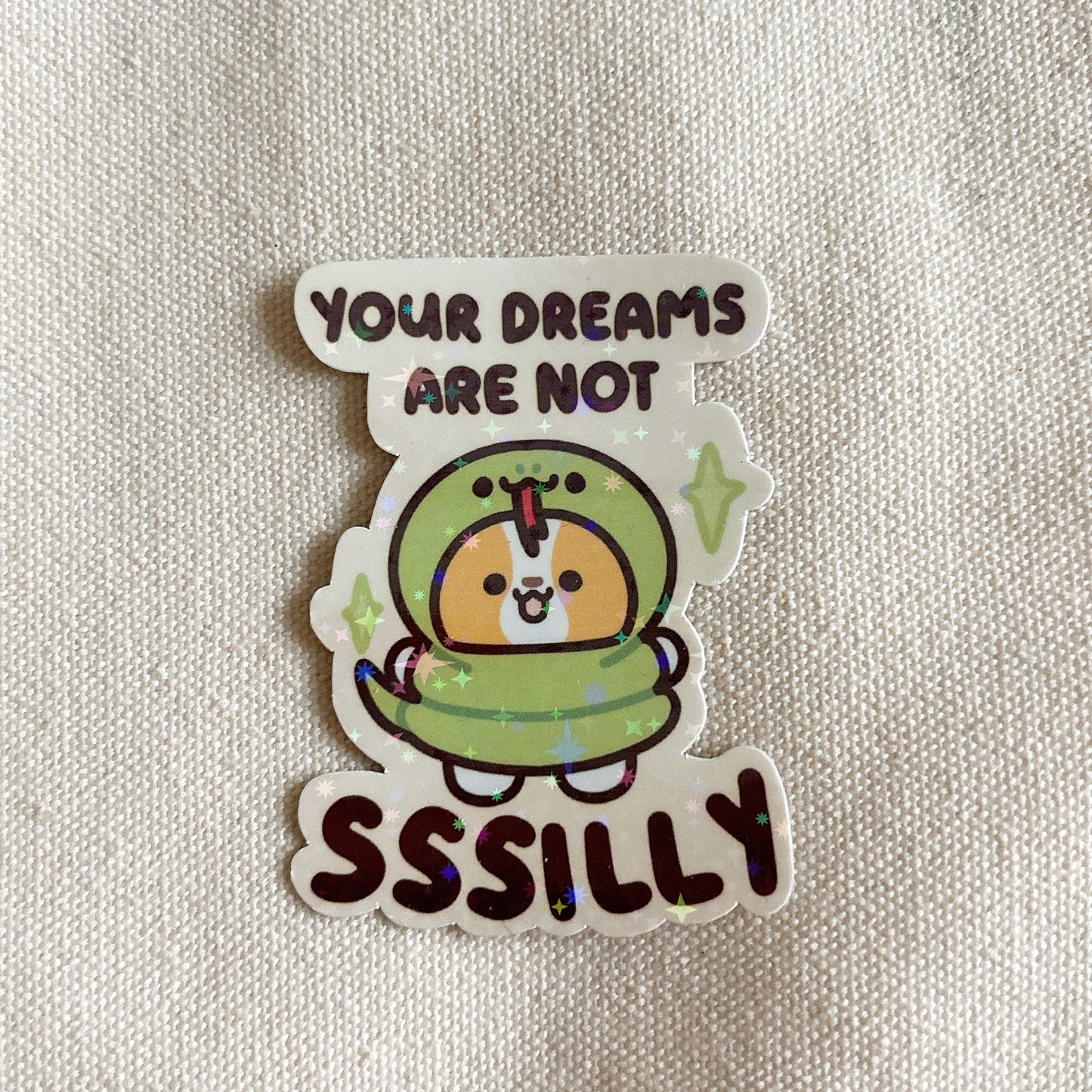 Sssilly Dreams Snake Vinyl Sticker