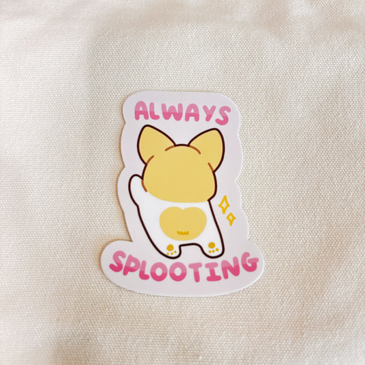 Always Splooting Large Vinyl Sticker