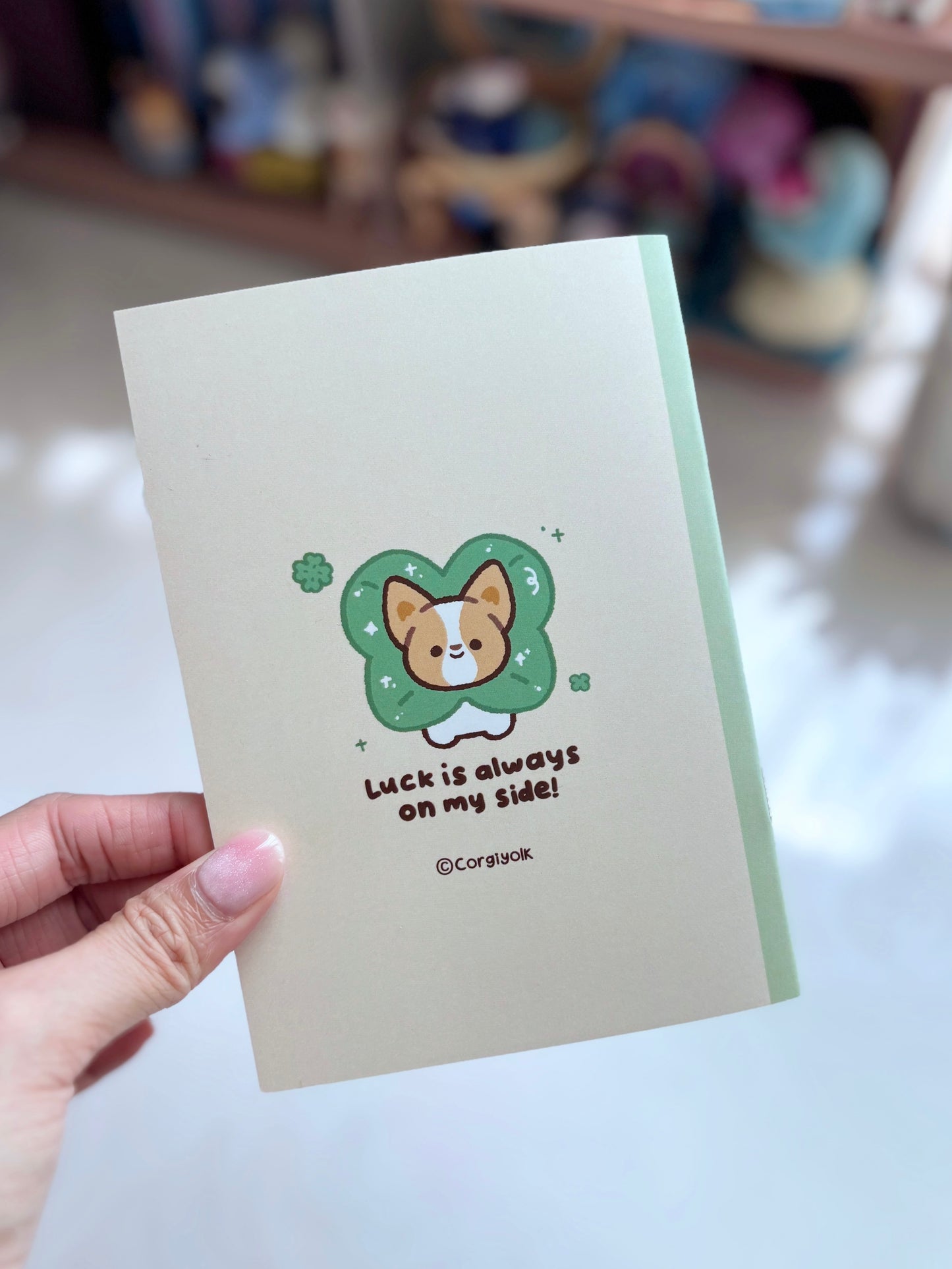 Clover Corgiyolk Blank Notebook
