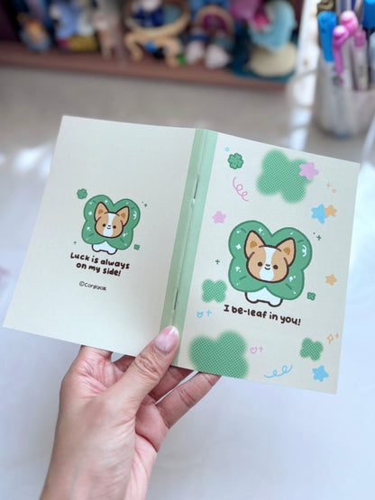 Clover Corgiyolk Blank Notebook
