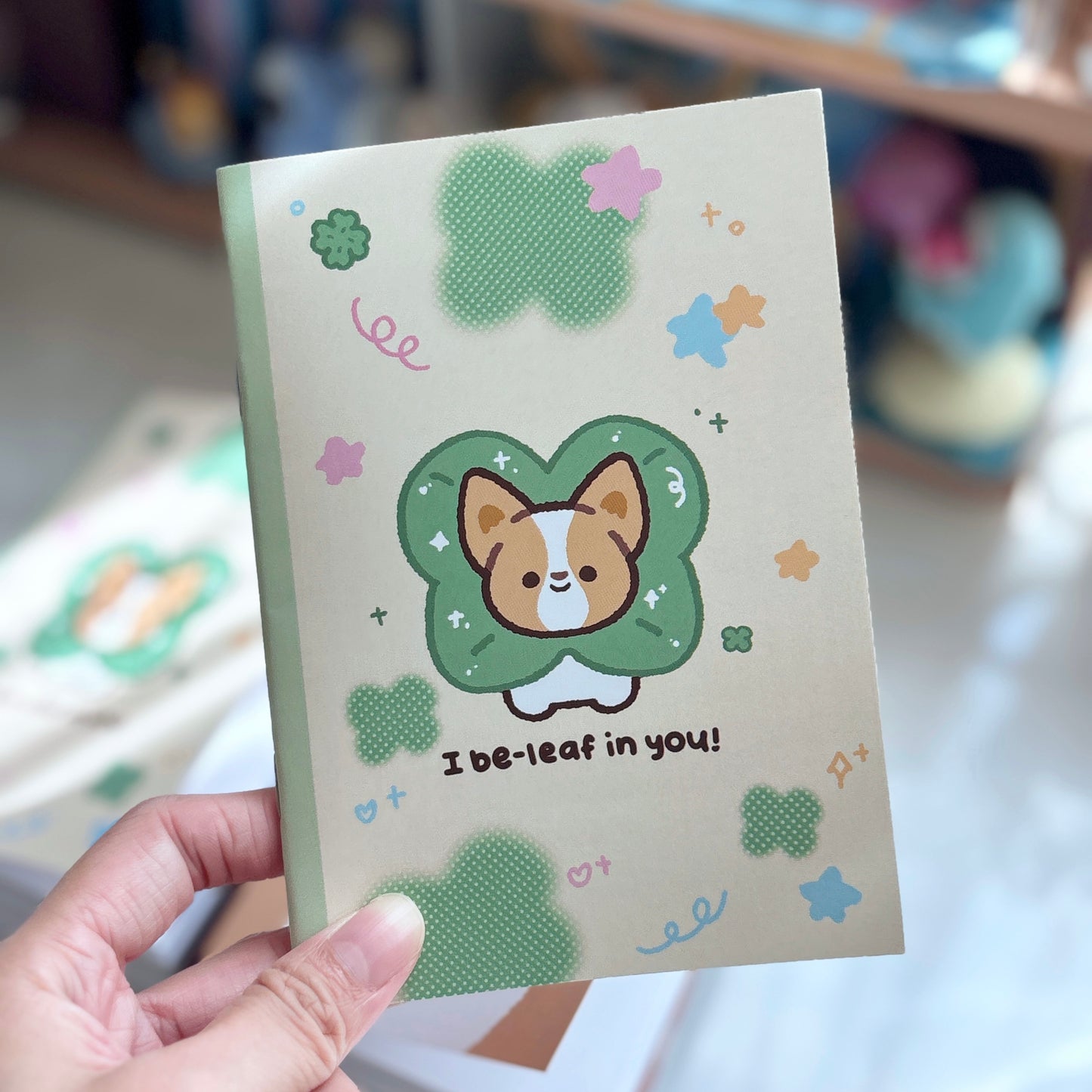 Clover Corgiyolk Blank Notebook