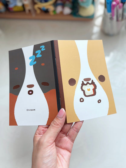 Comfy Corgis Blank Notebook