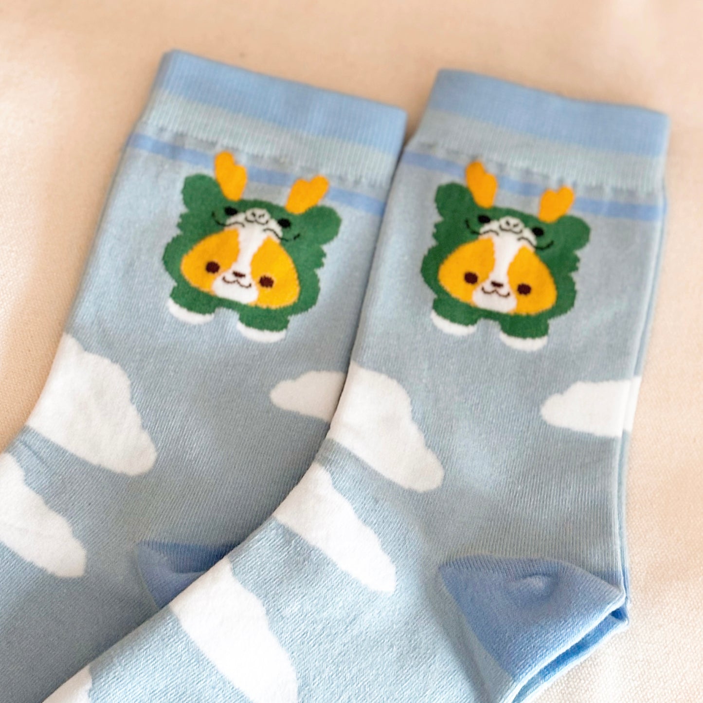 [B-grade] Corgi Cloud / Pancake Corgi Socks