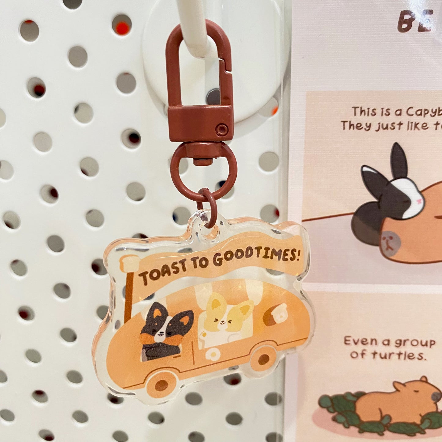 Corgis Bread Keychain