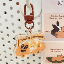 Load image into Gallery viewer, Corgis Bread Keychain
