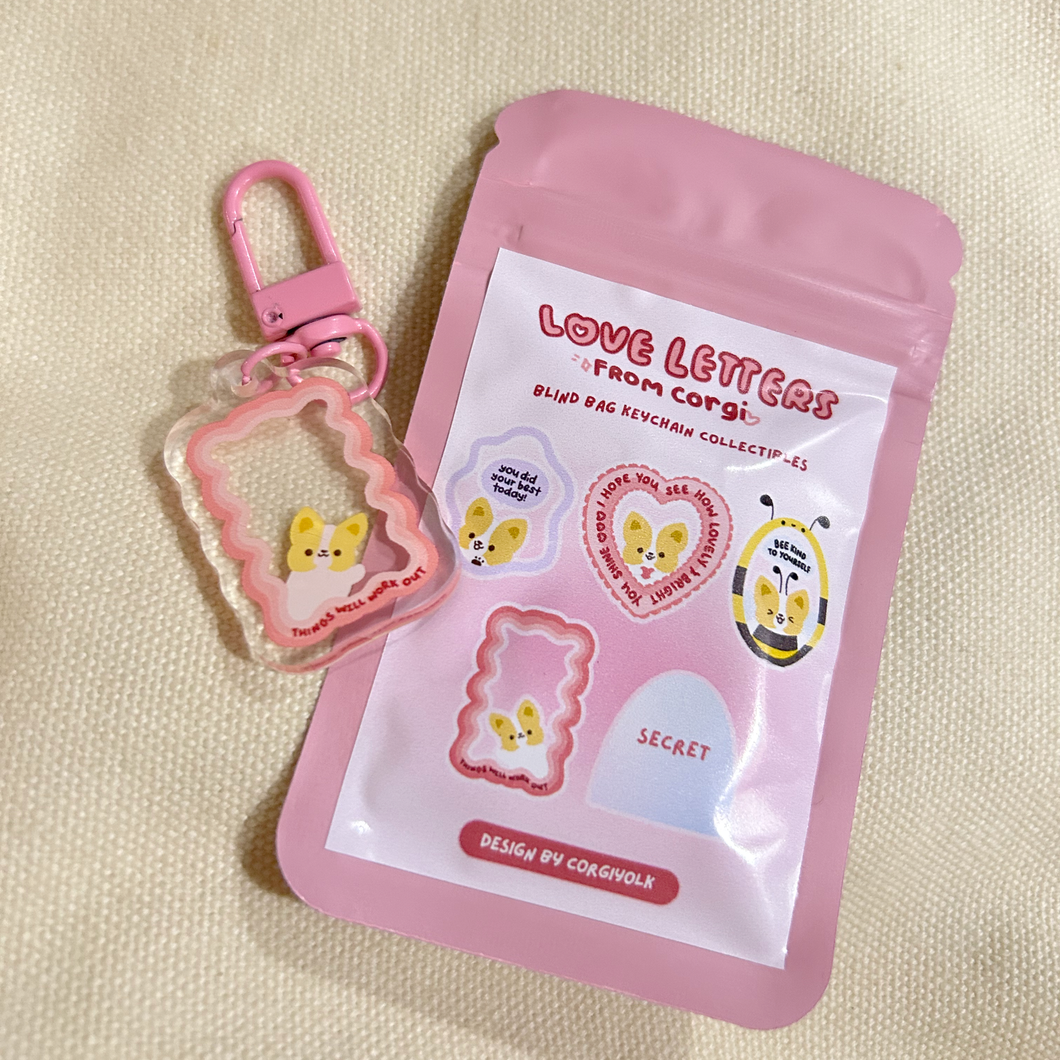 Love Letters from Corgi Blind Bag Keychains