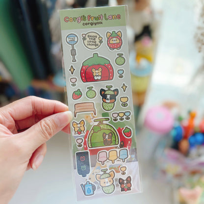 Strawbie Bus Stop Sticker Sheet - Feb theme