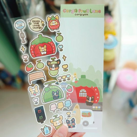 Strawbie Bus Stop Sticker Sheet - Feb theme